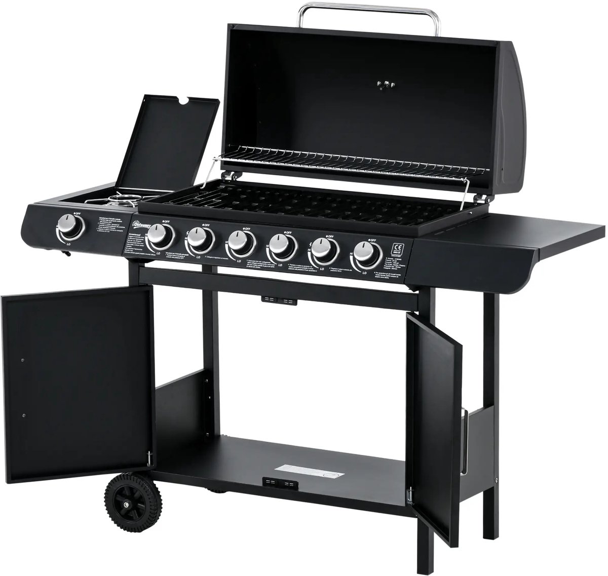 Wat vinden we goed aan de Gasbarbecue 7 Branders Zwart