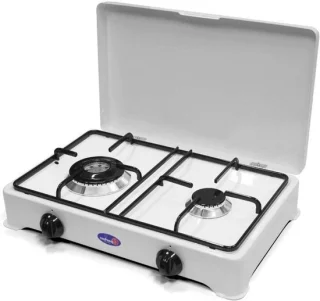 Gasfornuis dubbel - wit - 46x28 cm
