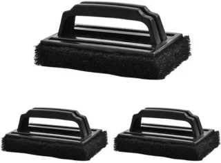 Grill borstel set zwart 3 stuks