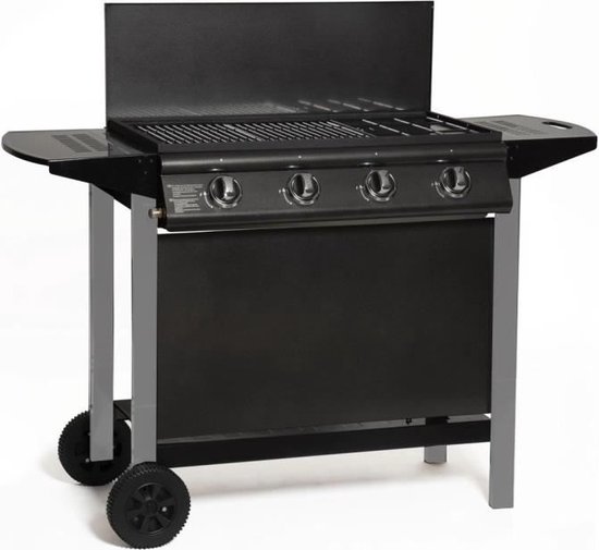 GRILL GARDEN Gasbarbecue 4 branders Zwart/Grijs review