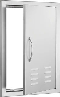 Grill toegangsdeur - roestvrij staal - 610 x 431 mm