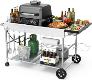 Grill trolley 128 x 66 x 78 cm