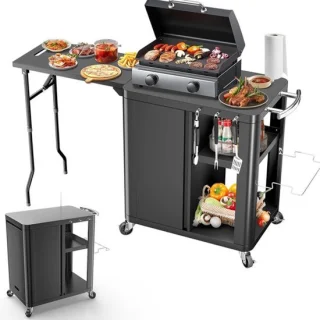 Grill trolley 143 x 37 x 89 cm