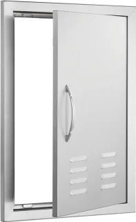 Grilltoegangsdeur roestvrij staal 610 x 431 mm zilver