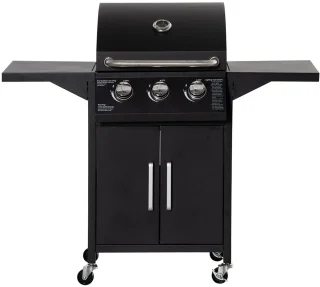 Gutent Gasgrill 3 branders zwart