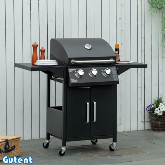 Gutent Gasgrill 3 branders zwart review