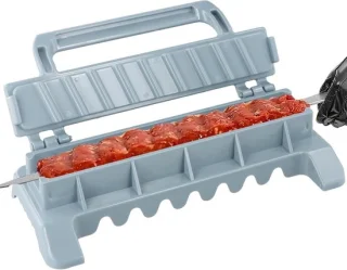 Handmatige kebab maker voor spies, draagbare plastic grillaccessoire