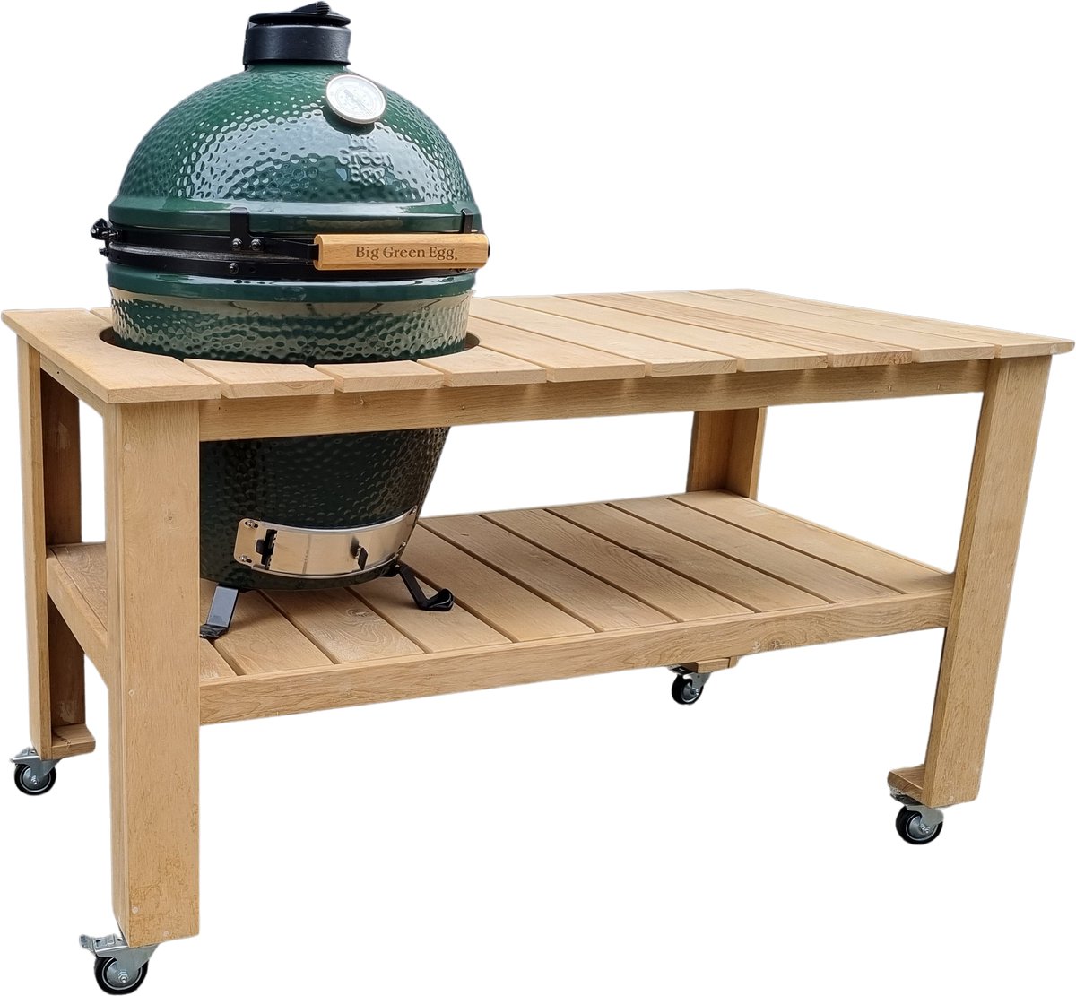 De Heavenly Garden Big Green Egg Large Buitenkeuken BBQ Tafel Set in één oogopslag