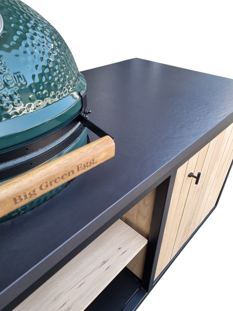 Wat vinden we goed aan de Heavenly Garden Elements Buitenkeuken 152cm Staal Dekton Eikenhout