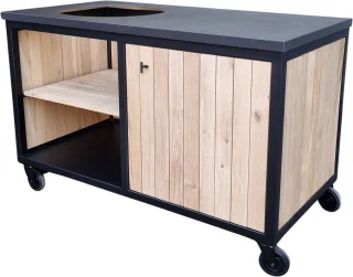 Heavenly Garden Elements Buitenkeuken 152cm Staal Dekton Eikenhout