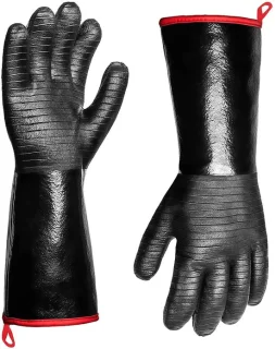 Hittebestendige BBQ handschoenen van 35 cm