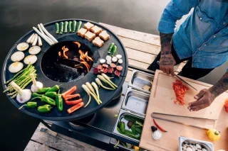 Höfats Fire Kitchen 5-Delige Schalenset Roestvrij Staal Zilver