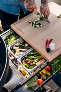 Höfats Fire Kitchen 5-Delige Schalenset Roestvrij Staal Zilver