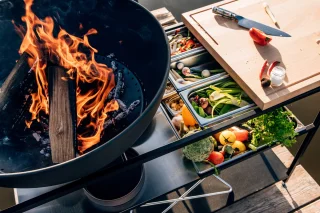 Höfats Fire Kitchen 5-Delige Schalenset Roestvrij Staal Zilver