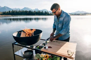 Höfats Fire Kitchen Buitenkeken Bowl 70 Zwart