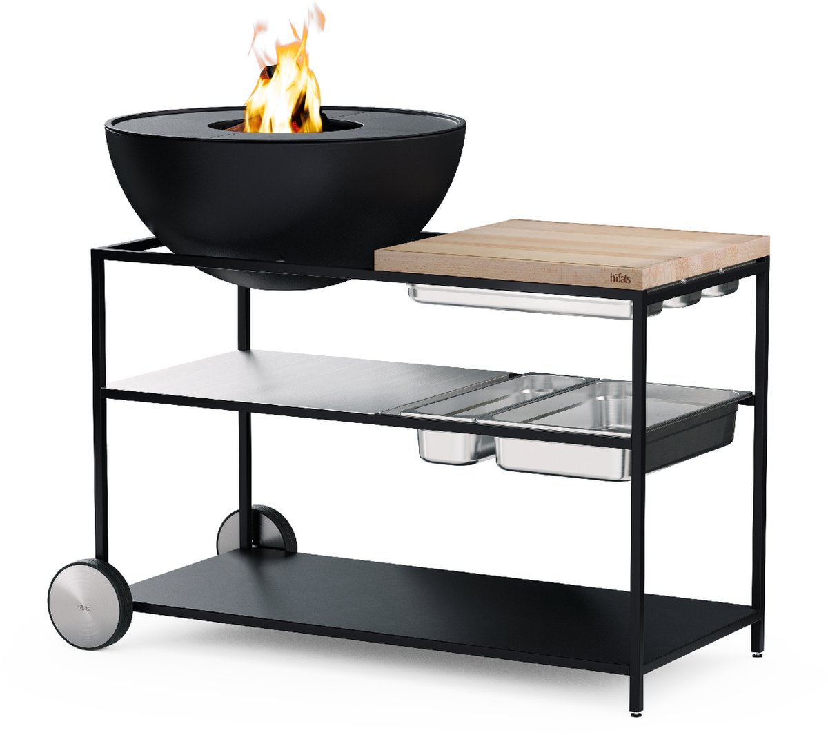 De Höfats Fire Kitchen Buitenkeken Bowl 70 Zwart in één oogopslag