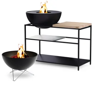 Höfats Fire Kitchen Buitenkeken Bowl 70 Zwart