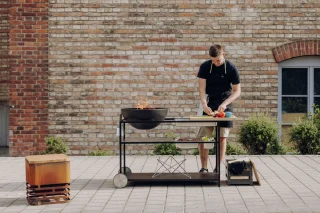 Höfats Fire Kitchen Buitenkeuken met Bowl 57 Staal Zwart