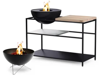 Höfats Fire Kitchen Buitenkeuken met Bowl 57 Staal Zwart