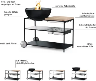 Höfats Fire Kitchen Buitenkeuken Zwart