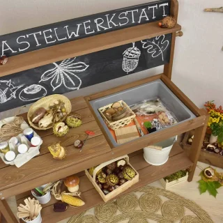 Houten modderkeuken voor kinderen