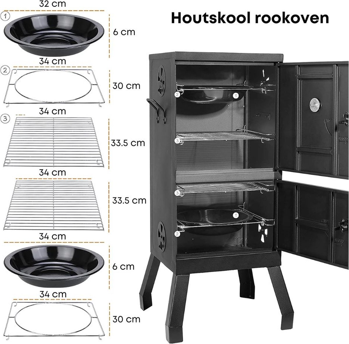 Wat vinden we goed aan de Houtskool Rookoven BBQ Smoker Grill