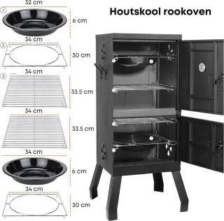 Houtskool Rookoven BBQ Smoker Grill