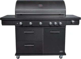 Imperatore Nero gasbarbecue 5 branders