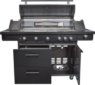 Imperatore Nero gasbarbecue 5 branders