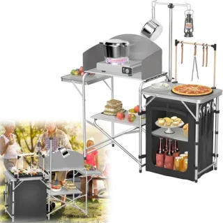 Inklapbare Buitenkeuken 146 x 46 x 141 cm