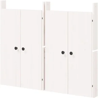 Kastdeuren buitenkeuken paneeldeuren massief vurenhout 50x9x82 cm wit