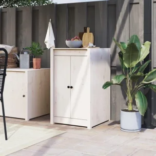 Kastdeuren buitenkeuken wit