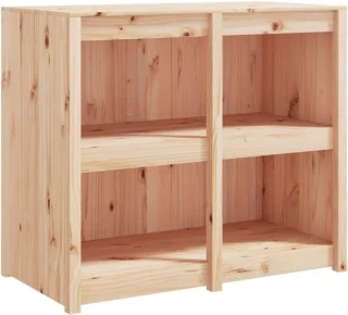 Keukenkast Buiten - Tuinkast Hout - Buitenkeuken Inrichten - Modulair Ontwerp - 106 x 55 x 92 cm - Natuurlijk Hout