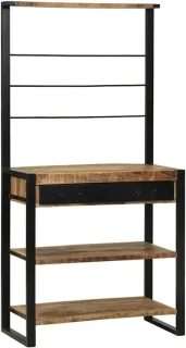 Keukenrek mangohout bruin 80 x 40 x 160 cm