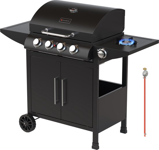 KitchenBrothers Gas BBQ 5 Branders Zwart review