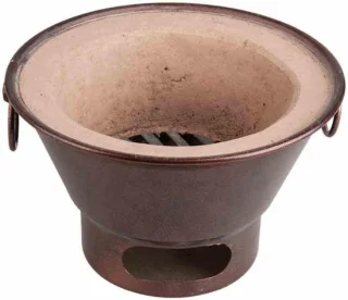 Klei Ovenbarbecue Buitenoven 24 x 16 cm Bruin