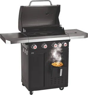 Landmann Fryton 4.1 Buitenkeuken Gas BBQ met Zijbrander Zwart