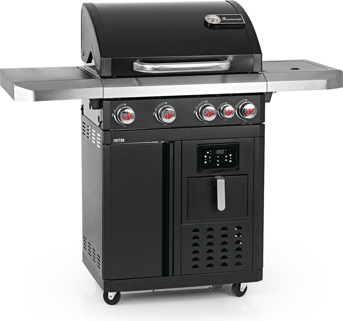 Wat vinden we goed aan de Landmann Fryton 4.1 Buitenkeuken Gas BBQ met Zijbrander Zwart