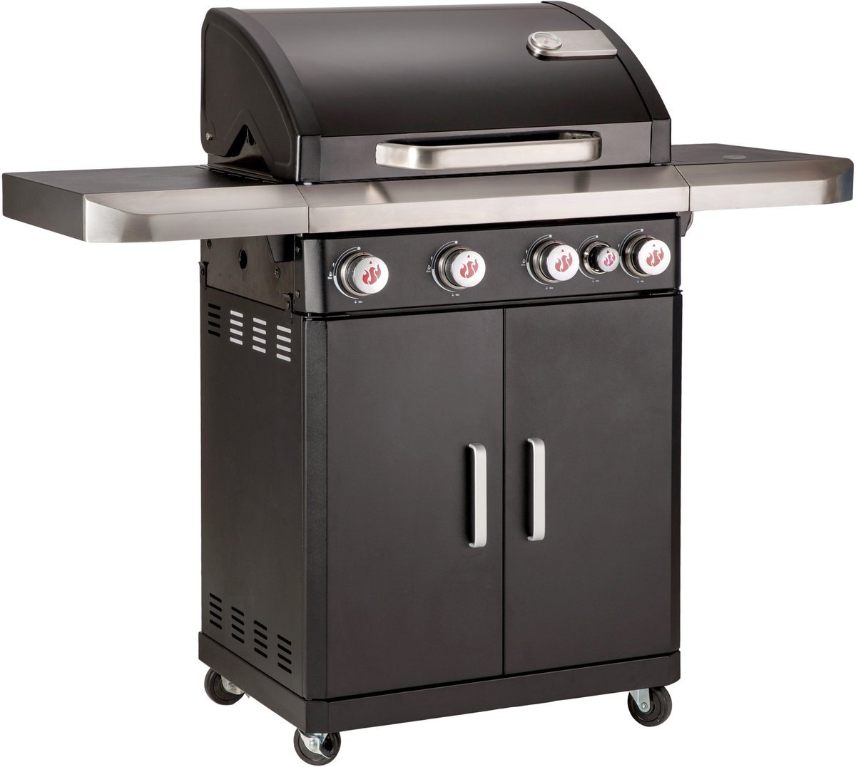 De Landmann Rexon PTS 4.1 Gasbarbecue 4 branders zwart in één oogopslag