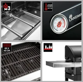 Landmann Trexon 3.1 Gasbarbecue 3+1 brander