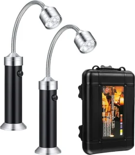 LED grill licht set met magnetische bevestiging, 2 stuks