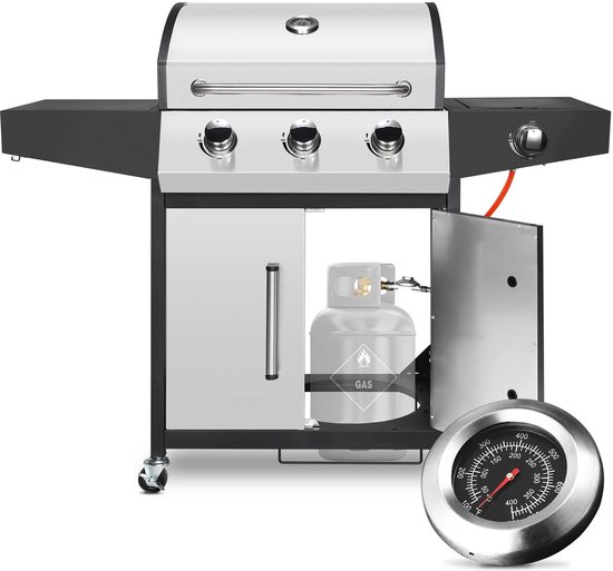 Luxe 3+1 Branders Gasbarbecue: kracht en gemak voor iedere buitenkok