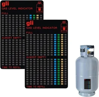 Magnetische vulniveau-indicator voor gasflessen, 2 stuks