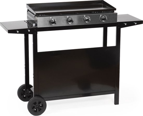 MÉRIDA bakplaat gas 4 branders met wagen review