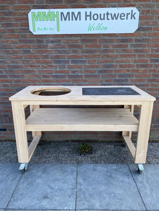 MMHoutwerk Barbecuetafel Kamado Buitenkeuken Douglashout review