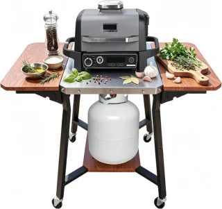 Mobiele grillwagen voor BBQ en buitenkeuken