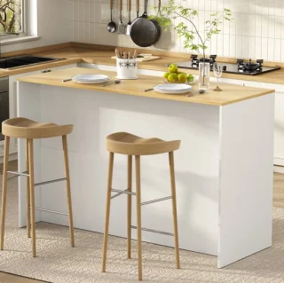 Modfu keukeninsel vrijstaand mdf wit