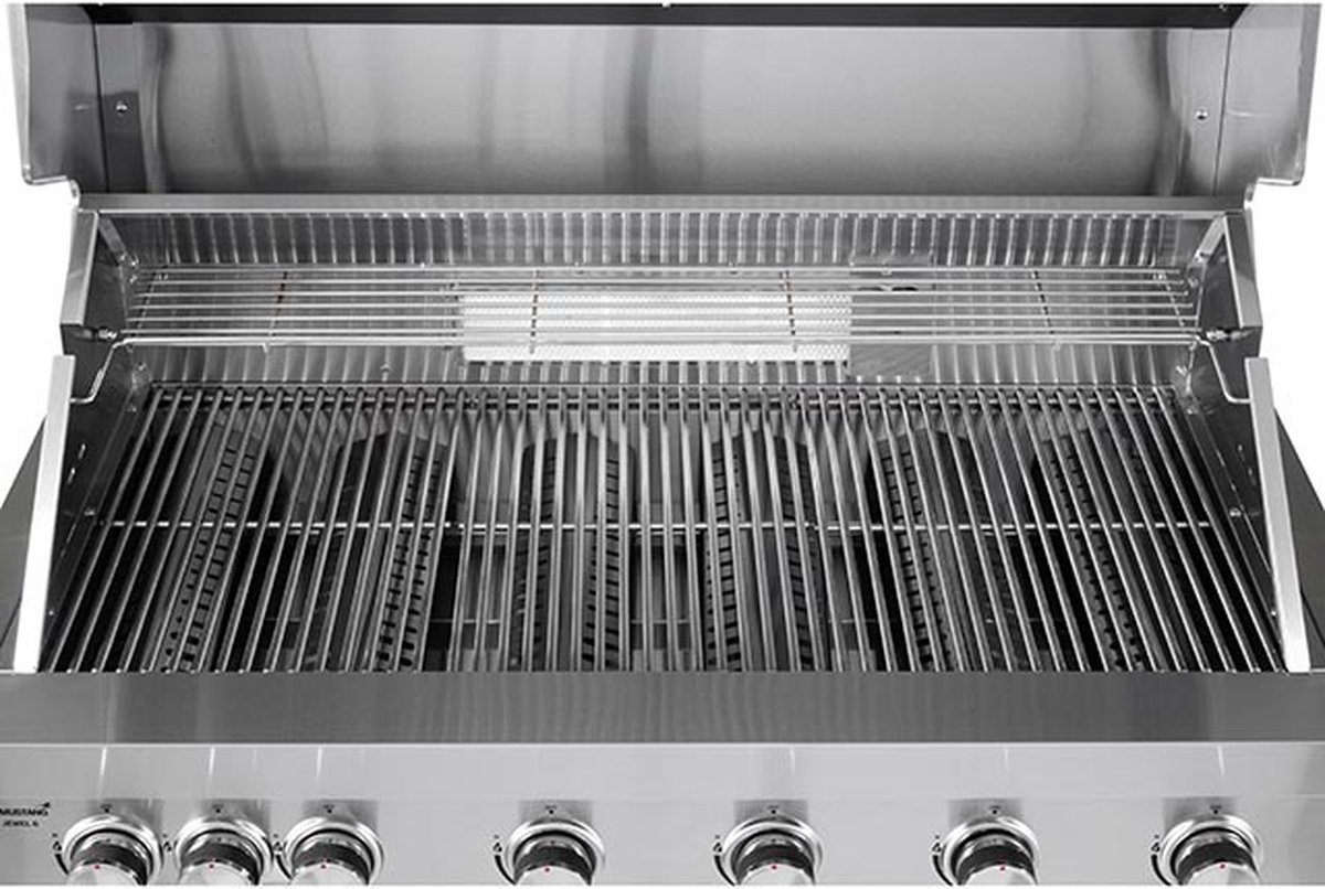 Wat vinden we goed aan de Mustang Jewel Grill Tafelblad Roestvrijstaal Gas