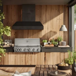 Mustang Jewel Grill Tafelblad Roestvrijstaal Gas