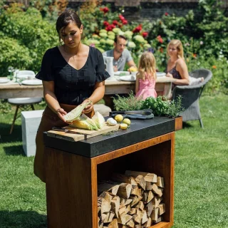 OFYR Butcher Block Storage Corten 90 Donkergrijs Keramiek